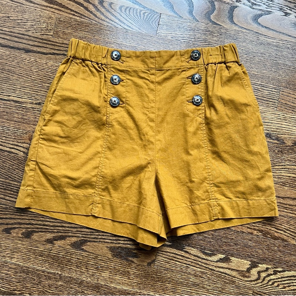 Madewell | NWOT Ochre Sailor-Style Shorts